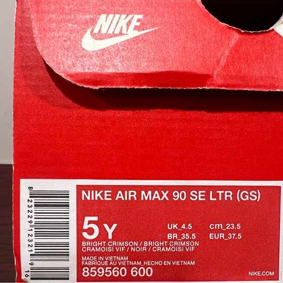 Nike, Grade School, Air Max 90 LTR, 859560 600, Pink & Black - Picture 13 of 13